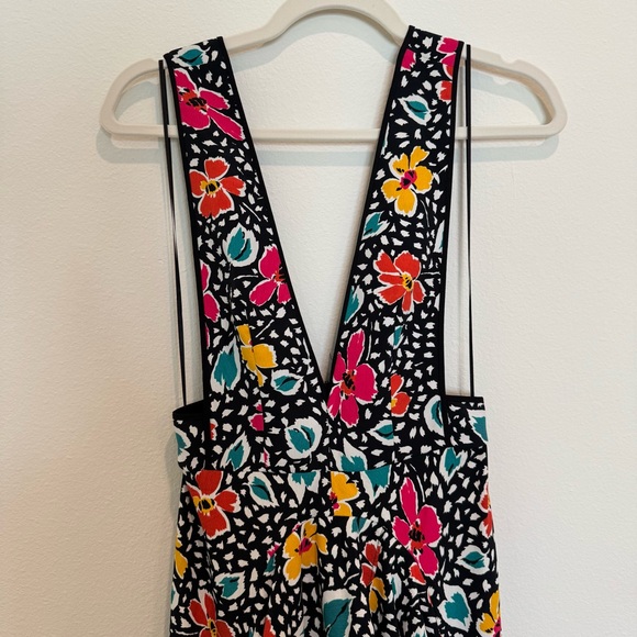 Topshop Multicolor Floral Pinafore Dress - Picture 3 of 11